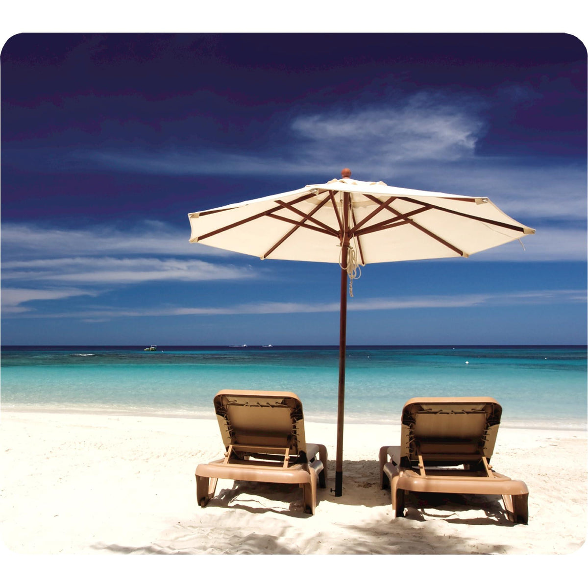 Fellowes Recycled Optical Mousepad - Beach Chairs (5909501)