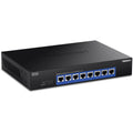 TRENDnet 8-Port 10G Switch, TEG-S708, 8 x 10G RJ-45 Ports, 160Gbps Switching Capacity Rack mountable, Ethernet Splitter, NDAA & TAA Compliant, Lifetime Protection, Black