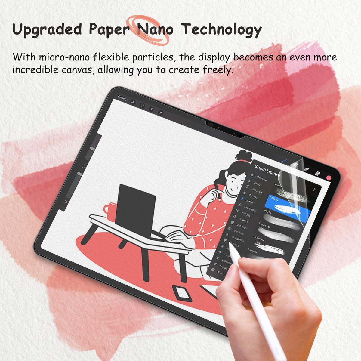 bersem 2-Pack Paperfeel Screen Protector for iPad A16 11th/10th Generation (11/10.9 Inch, 2025/2022) & iPad Air 11 Inch M3 2025/M2 2024, Matte PET Film, Anti-Glare, Case Friendly, EZ Kit