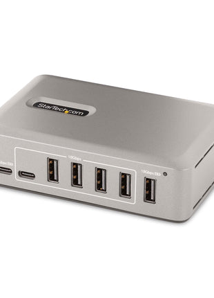 StarTech.com 10-Port USB-C Hub - 8X USB-A/2x USB-C - Self-Powered w/65W Power Supply - USB 3.1 10Gbps - Desktop/Laptop USB Hub w/USB-IF Certified 3ft Locking Cable, USB C Splitter, TAA