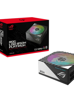 ASUS ROG Loki SFX-L 850W Platinum (Fully Modular Power Supply, 80+ Platinum, Lambda A Certified, 120mm PWM ARGB Fan, Aura Sync, ATX 3.0 Compatible, PCIe 5.0 Ready, 10 Year Warranty)