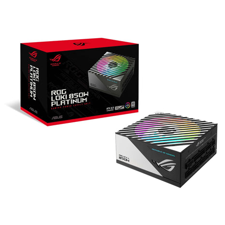 ASUS ROG Loki SFX-L 850W Platinum (Fully Modular Power Supply, 80+ Platinum, Lambda A Certified, 120mm PWM ARGB Fan, Aura Sync, ATX 3.0 Compatible, PCIe 5.0 Ready, 10 Year Warranty)