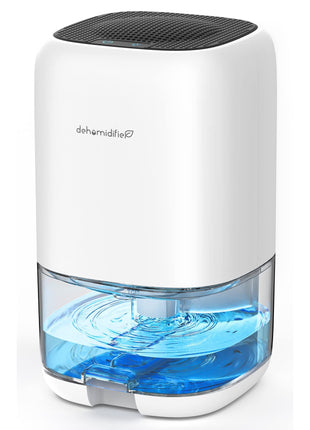 35 OZ Dehumidifier for Bedroom RV, Quiet with Auto Shut Off, White | 280 Sq.Ft Small Dehumidifiers for Home Bathroom Closet, 7 Color Light, 28dB Ultra Quiet, 35OZ Water Tank