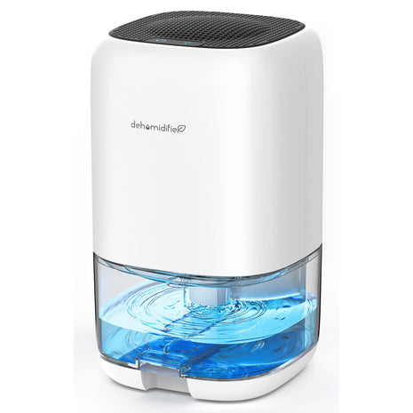 35 OZ Dehumidifier for Bedroom RV, Quiet with Auto Shut Off, White | 280 Sq.Ft Small Dehumidifiers for Home Bathroom Closet, 7 Color Light, 28dB Ultra Quiet, 35OZ Water Tank