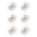 Quartet Strong Magnets, Glass Whiteboard, Dry Erase Board, Large, Clear Rare Earth Magnets, 6 Pack (85391)