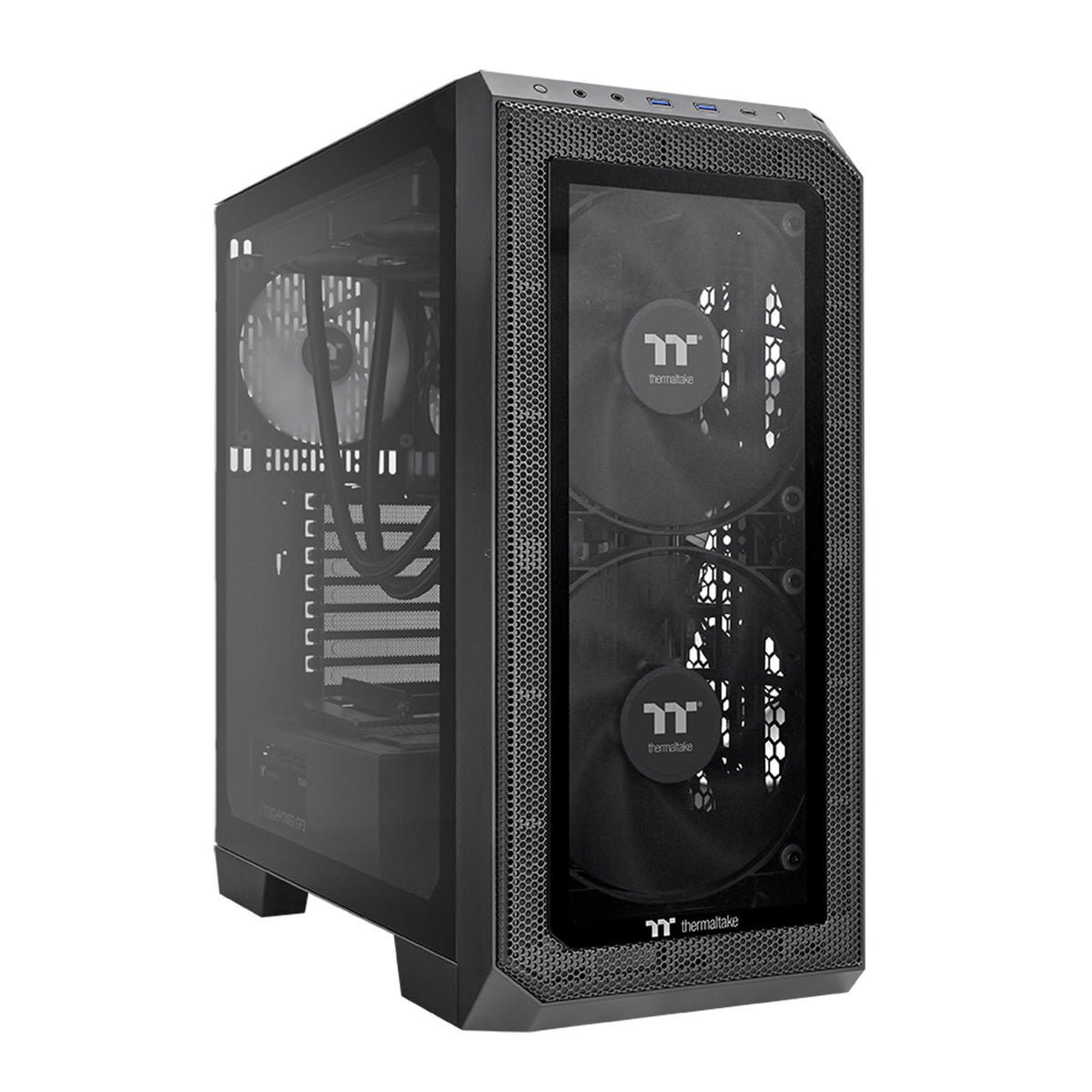 Thermaltake CT200 PWM Fan Single Pack, PWM Controlled 500~900 RPM, Airflow 131.6 CFM, Hydraulic Bearing, Case Fan, 200mm x 200mm x 30mm, Black, CL-F177-PL20BL-A