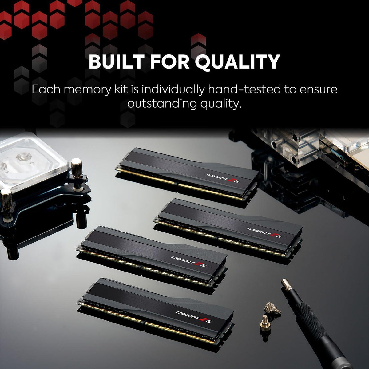 G.SKILL Trident Z5 Series (Intel XMP 3.0) DDR5 RAM 48GB (2x24GB) 8400MT/s CL40-52-52-134 1.40V Desktop Computer Memory UDIMM - Matte Black (F5-8400J4052G24GX2-TZ5K)