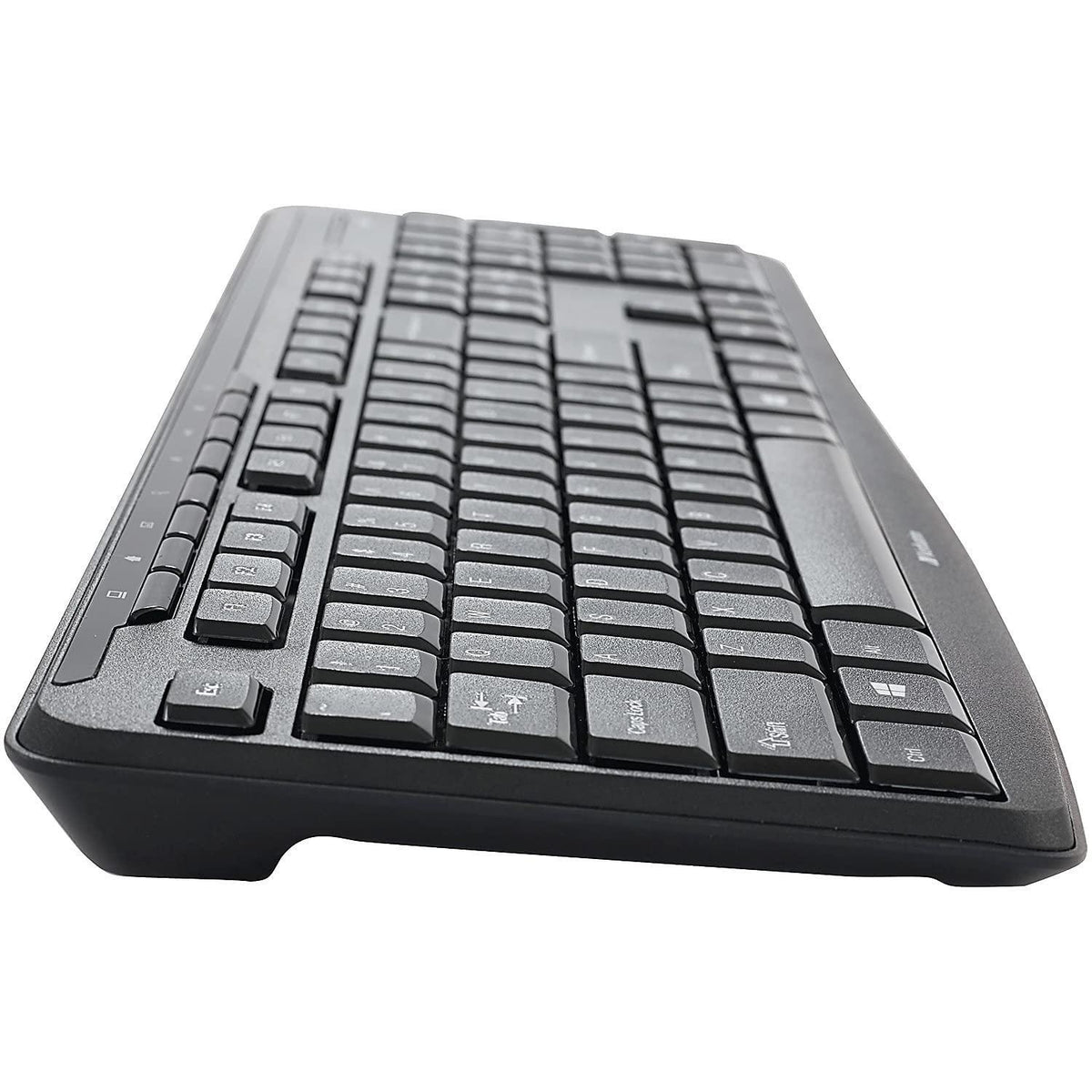 Verbatim Wireless Silent Mouse & Keyboard Combo - 2.4GHz with Nano Receiver - Ergonomic, Noiseless, and Silent for Mac and Windows - Graphite (99779)