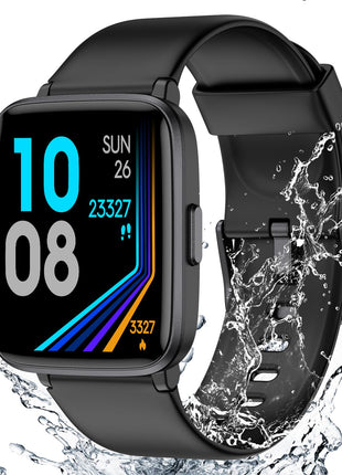 Fitness Tracker Watch with Heart Rate Monitor, Activity Tracker with Pedometer, Sleep Monitor, Calories & Step Counter, IP68 Waterproof Smart Watches for Women Men Fitness Watch for Sports