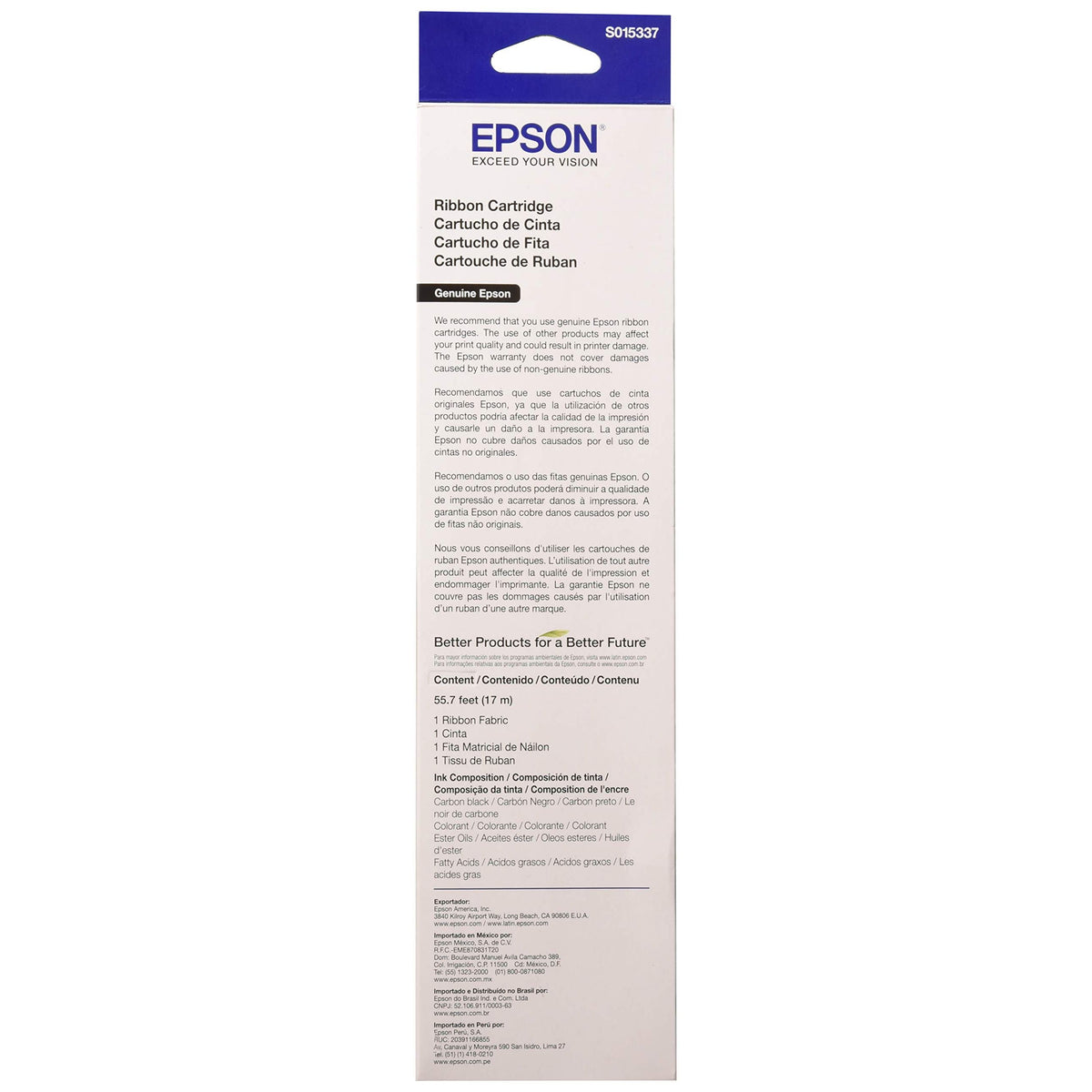 EPSS015337 - Epson Black Ribbon Cartridge