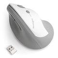 Kensington Pro Fit Ergo Vertical Wireless Mouse- Gray, White