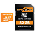 SPYPOINT 32GB Micro SD Memory Card Trail for Cameras | Adapter Media Storage for Trail and Game Cameras Designed | Used in Hunting and Trail Cams (Class 10 Speed)
