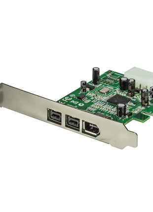 StarTech.com 3 Port 2b 1a 1394 PCI Express FireWire Card Adapter - 1394 FW PCIe FireWire 800 / 400 Card , TAA (PEX1394B3)