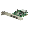 StarTech.com 3 Port 2b 1a 1394 PCI Express FireWire Card Adapter - 1394 FW PCIe FireWire 800 / 400 Card , TAA (PEX1394B3)