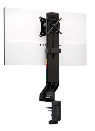 Kensington Single Monitor Desk Mount, C-clamp Vesa Stand Fits up to 32 inch Ultrawide Samsung LG , Low Profile Vertical Mount, Height Adjustable Free Standing Arm,K55512WW Black