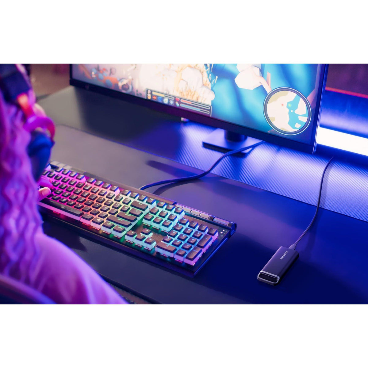 Samsung T5 EVO Portable SSD 8TB, USB 3.2 Gen 1 External Solid State Drive, Seq. Read Speeds Up to 460MB/s for Gaming and Content Creation, MU-PH8T0S/AM, Black
