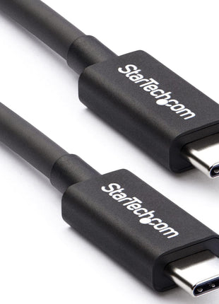 StarTech.com 50cm (1.6ft) Passive Thunderbolt 3 Cable, 40Gbps, 100W PD, 4K/5K Video, Thunderbolt Cable, Compatible with USB4/DP Alt Mode, Thunderbolt 4, USB 3.2/Type-C (TBLT34MM50CM)