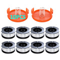 YWTESCH 10 Pack AF-100 Replacement Spool Line for Black+Decker - 0.065