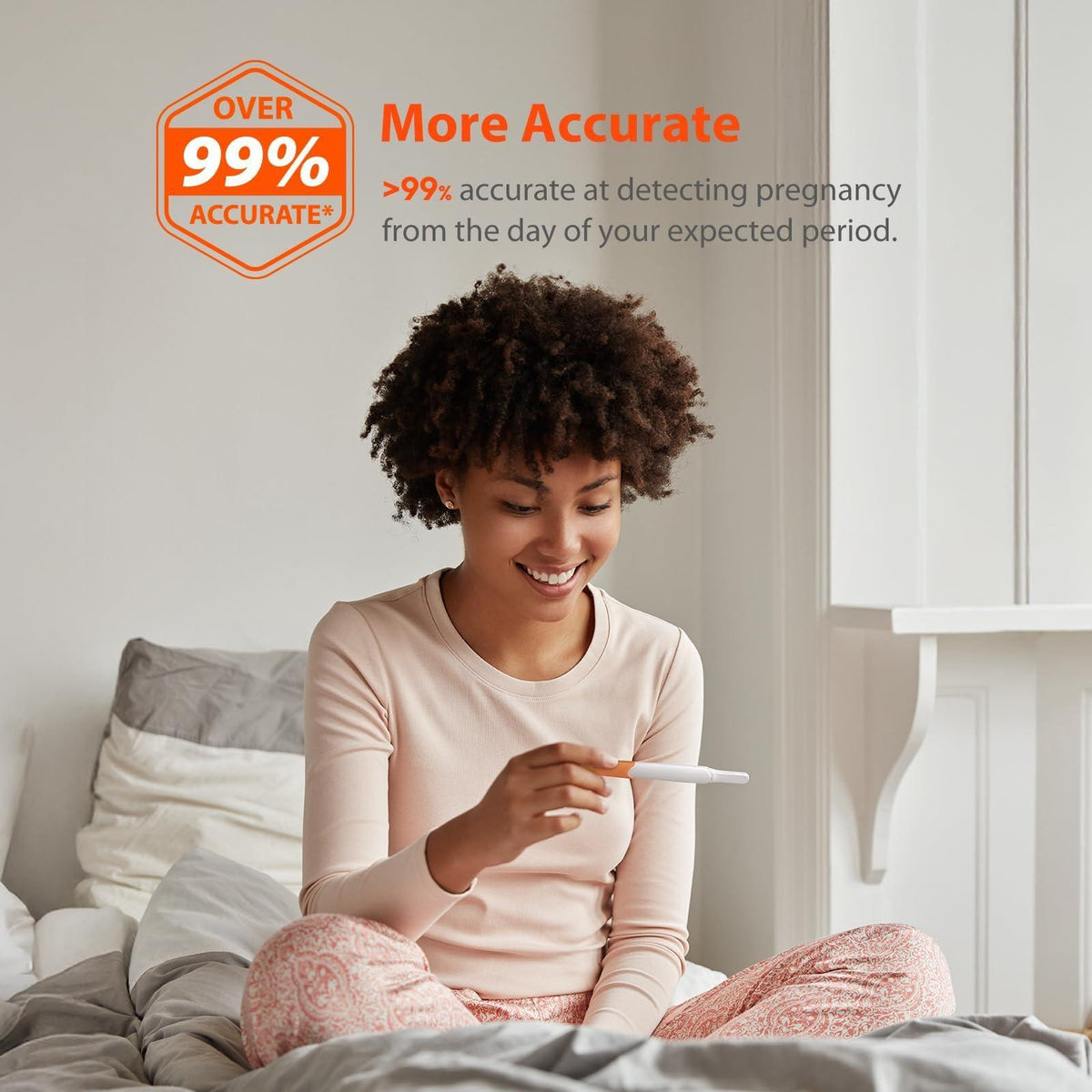 iHealth Early Detection Pregnancy Test 3 Pack, Ultra-Sensitive Results 6 Days Before Missed Period, Over 99% Accurate. Easy at-Home Fertility HCG Test Kit, Individually Wrapped, Pruebas de embarazo