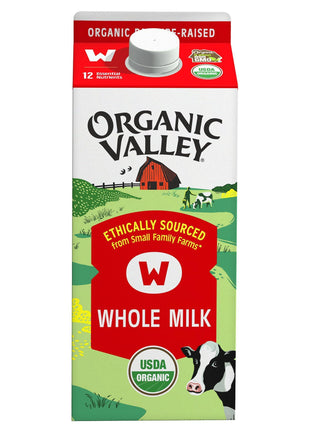 Organic Valley, Organic Whole Milk, 64 Oz (Half Gallon)