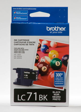 Brother Printer LC71BK Standard Yield Black Ink