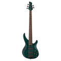 Yamaha TRBX605 5-String Flamed Maple Bass Guitar, Indigo Blue