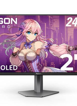 AOC Agon PRO 27 inch QD-OLED Gaming Monitor, QHD 2560x1440, 240Hz, 0.03ms GtG, HDR400 True Black, Adaptive Sync, Height Adjustable, DisplayPort, HDMI, USB, Built-in Speakers, AG276QZD2