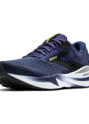 Brooks Men’s Adrenaline GTS 24 Supportive Running Shoe - Peacoat/Black/Sharp Green - 10.5 Wide