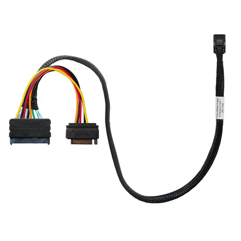 HighPoint 8643-8639-50 Cable - SFF-8643 to U.2 SFF-8639 Connector with 15-pin SATA Power Connector