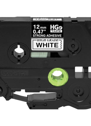 Brother Genuine P-Touch, HGE-S651 5 Pack Tape (HGeS6515PK) 0.94" (24mm) x 26.2ft (8m) Extra Strength Adhesive, Black on Yellow, Indoor/Outdoor Use, Extreme Temps, Chemical and Moisture Resistant