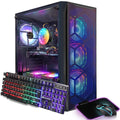 STGAubron Gaming PC Desktop Computer, Intel Core i7 up to 3.9 GHz, Radeon RX 580 8G, 16G RAM, 512G SSD, WiFi, Bluetooth 5.0, RGB Fan x6, Windows 10 Home