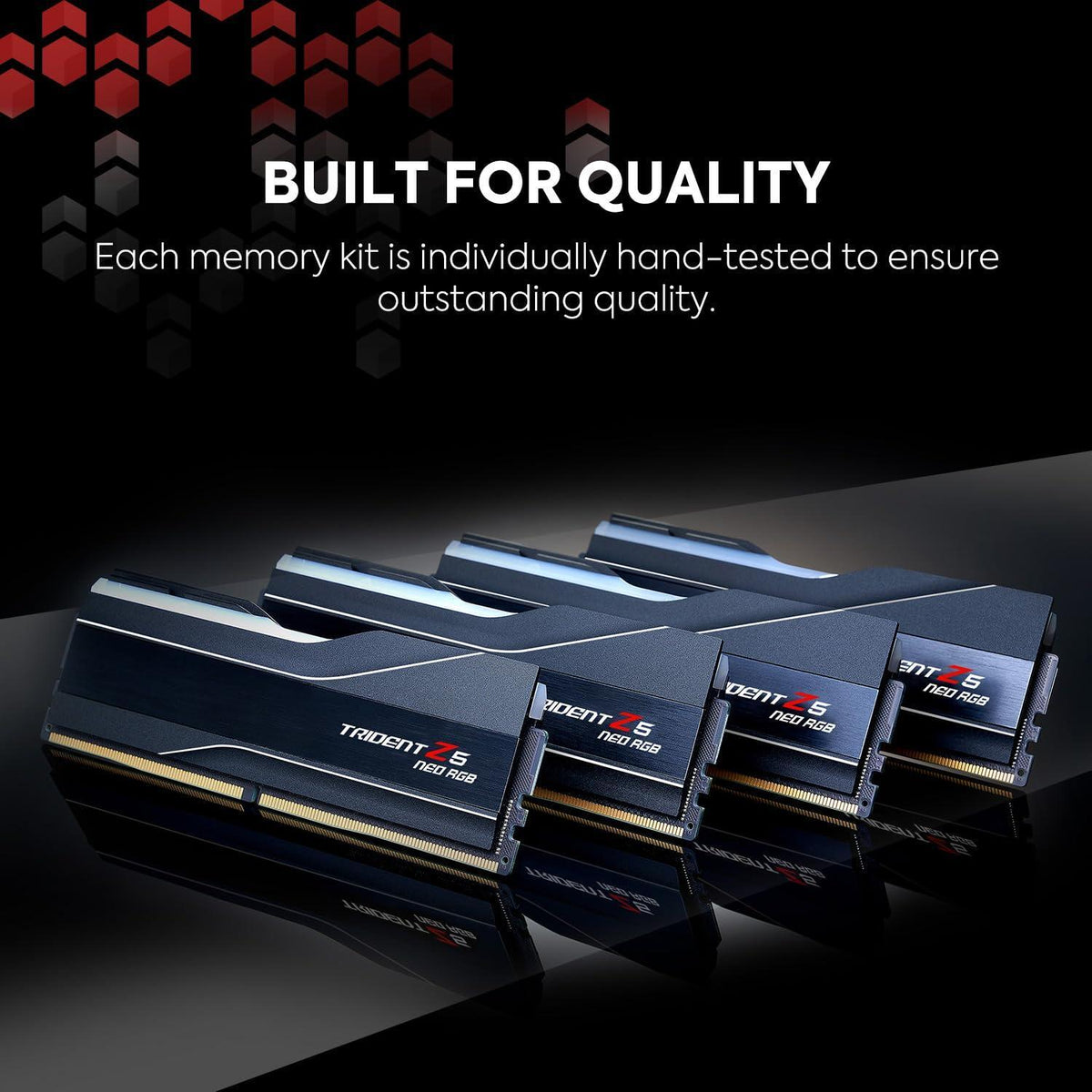 G.SKILL Trident Z5 Neo RGB Series (AMD Expo) DDR5 RAM 64GB (2X 32GB) 6000MT/s CL28-36-36-96 1.40V Desktop Computer Memory U-DIMM - Black (F5-6000J2836G32GX2-TZ5NR)