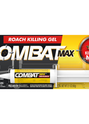 Combat Max Roach Killing Gel for Indoor and Outdoor Use, 1 Syringe, 2.1 Ounce (Pack of 1)