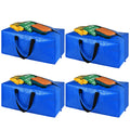 Heavy Duty Large Storage Bags, XL Blue Moving Bags for College Dorm Room Essentials, Moving Supplies Compatible with IKEA Frakta Cart, 4 Packs
