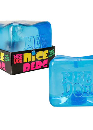 Schylling NeeDoh Nice Berg - Giant NeeDoh Nice Cube - Sensory Squeeze Toy with a Super Solid Squish (Pack of 1)