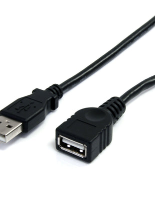 StarTech 10ft USB 2.0 Extension Cable, USB-A M/F, Black (USBEXTAA10BK)