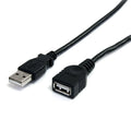 StarTech 10-ft USB A Male to USB A Female Extension Cable, Black USBEXTAA10BK