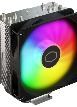 Cooler Master Hyper 212 Spectrum V3 ARGB CPU Air Cooler, 4 Heat Pipes | AMD AM5/AM4 & Intel LGA1851/1700 Support Cooler, Quiet Cooling, 120mm PWM Fan, ARGB, 152mm, Easy Installation