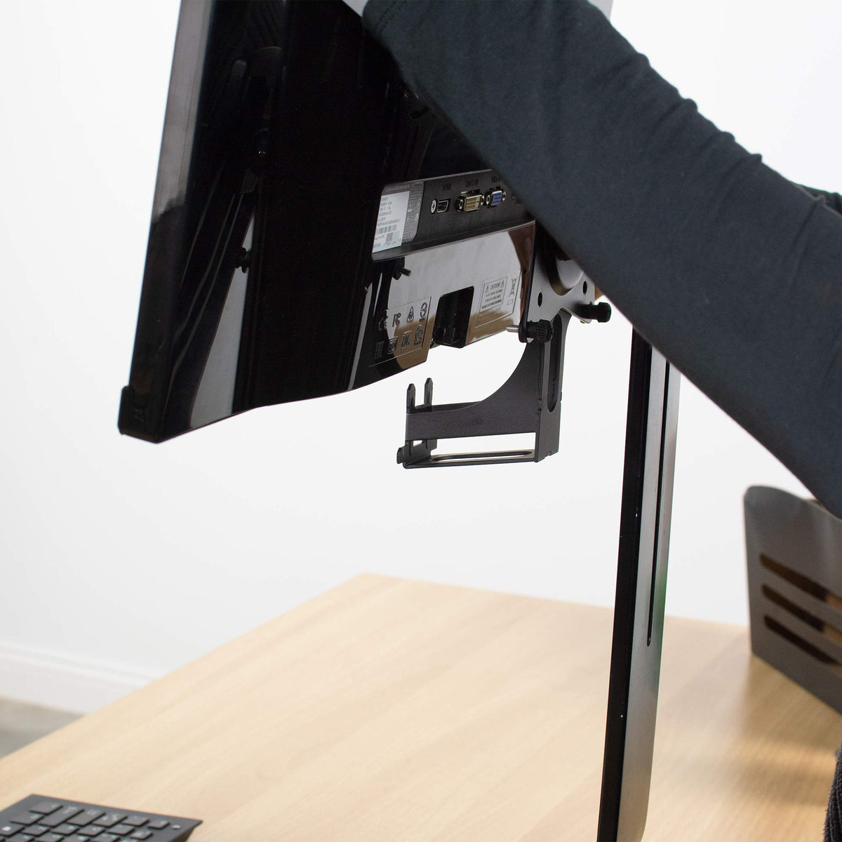 VIVO Quick Attach VESA Adapter Plate Mounting Bracket Designed for Compatible Acer and Viewsonic Monitors, R240HY bidx, SB220Q, RT240Y, R221Q, RT270, G227HQL, VX2276-smhd and More, Black, MOUNT-AR240H