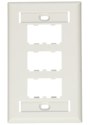 Panduit CFPL6WHY 1-Gang 6-Port Faceplate, White