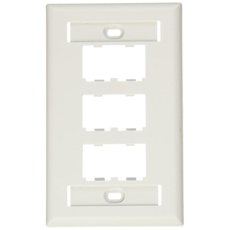 Panduit CFPL6WHY 1-Gang 6-Port Faceplate, White