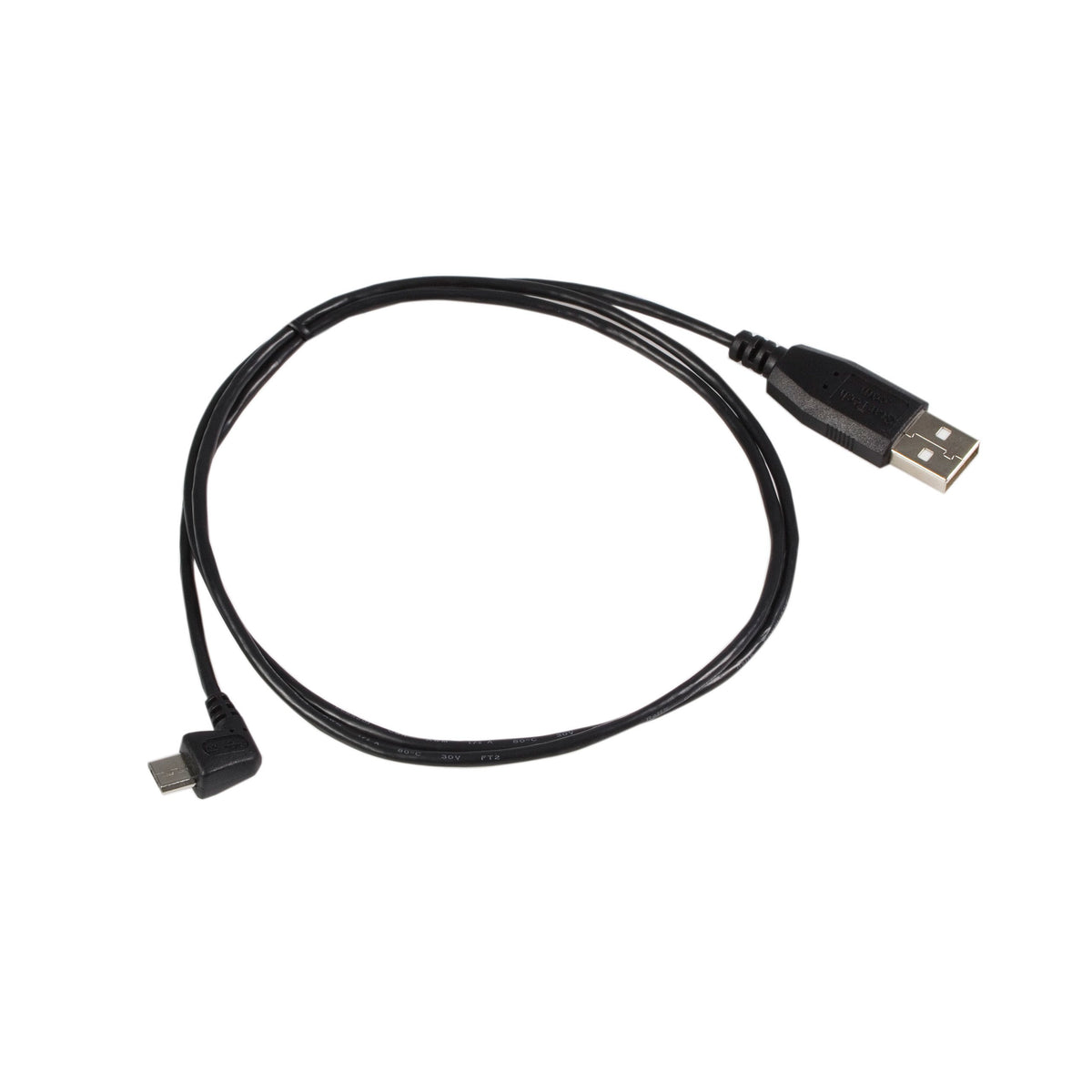 StarTech.com 6 ft. (1.8 m) Right Angle Micro USB Cable - USB 2.0 A to Right Angle Micro B - Black - Micro USB Cable (UUSBHAUB6RA)