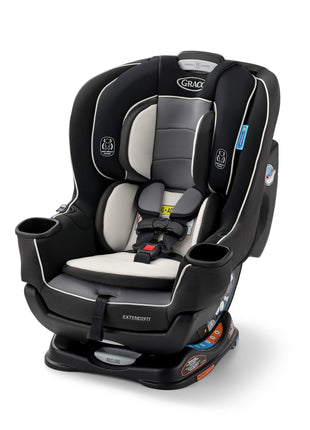 Graco Extend2Fit Convertible Car Seat, Rear and Forward Facing Car Seat with Adjustable Extension Panel for Extra Legroom, Great Gift for Baby Shower or Baby Registry, Gotham
