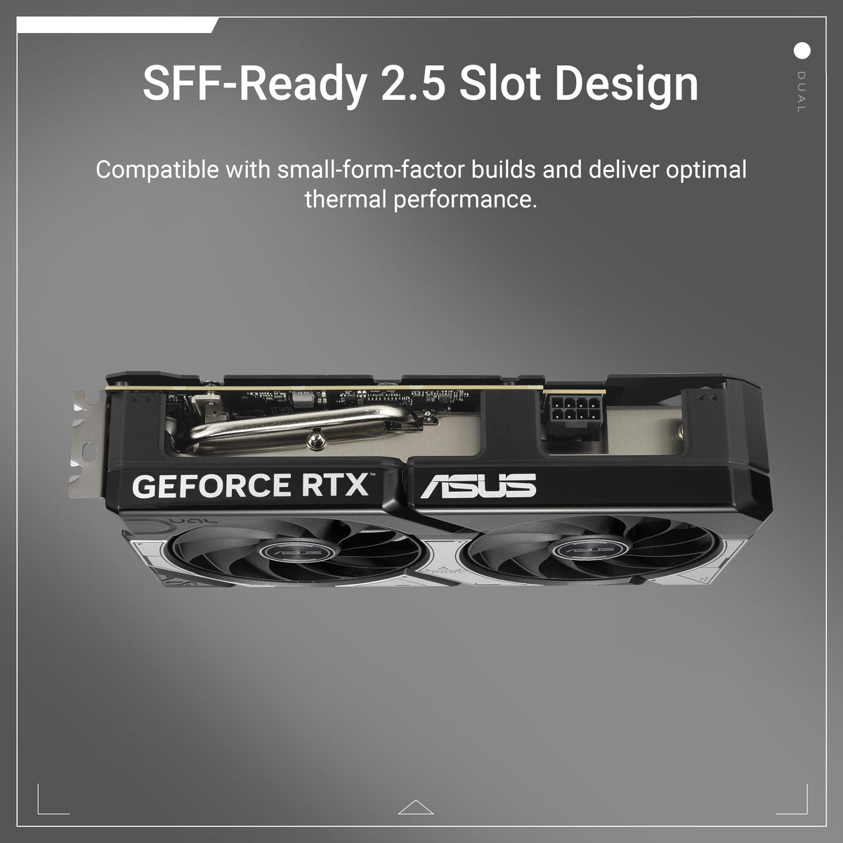 ASUS Dual GeForce RTX™ 5060 Ti 8GB GDDR7 OC Edition (PCIe 5.0, 8GB GDDR7, DLSS 4, HDMI 2.1b, DisplayPort 2.1b, 2.5-Slot Design, Axial-tech Fan Design, 0dB Technology, and More)