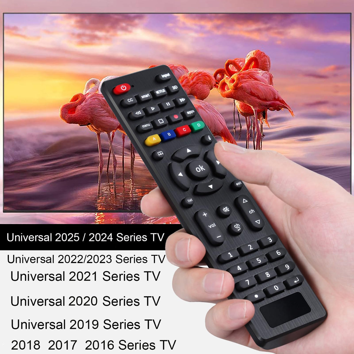 Universal TV Remote for Samsung, TCL, Philips, Vizio, Sharp, Sony, Panasonic, Sanyo, Insignia, Toshiba and Other Brands LCD LED 3D HDTV Smart TV Remote Control