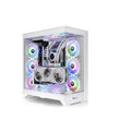 CTE E600 MX Snow Mid Tower E-ATX Case with Centralized Thermal Efficiency Design; Interchangeable Mesh & TG Front Panel; 3Way VGA Mounting Bracket; 400mm PCIe4 Riser Cable Included; CA-1Y3-00M6WN-00