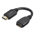 StarTech.com 6in High Speed HDMI Port Saver Cable with 4K 60Hz - Short HDMI 2.0 Male to Female Adapter Cable - Port Extender (HD2MF6INL)