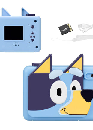 Bluey Kids Camera with SD Card, Digital Camera with Video Recording