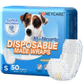 HONEY CARE All-Absorb A26 Male Dog Wrap, 50 Count, Small