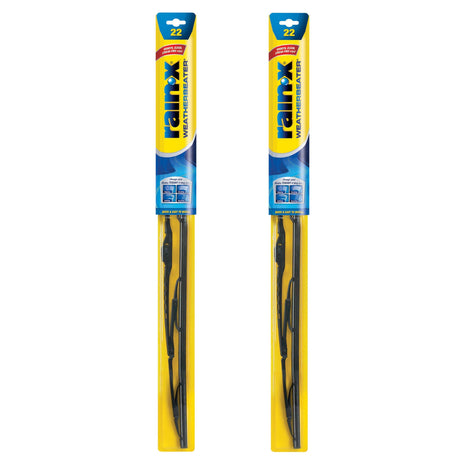 Rain-X 820149 WeatherBeater Wiper Blades, 22 inch Windshield Wipers (Pack of 2), Automotive Replacement Windshield Wiper Blades That Meet Or Exceed OEM Quality And Durability